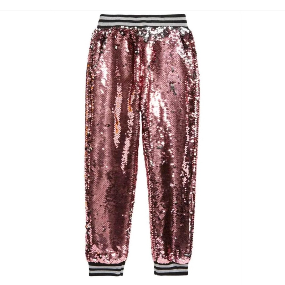 MILLY MOVEABLE SEQUIN JOGGER PANTS